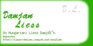 damjan liess business card
